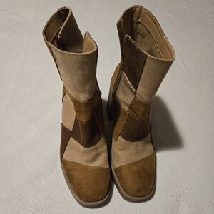 Universal thread olly platform patchwork boots size 10